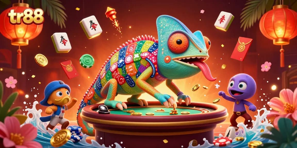 Experience the thrill of tr88 at the vibrant casino with colorful gaming elements.