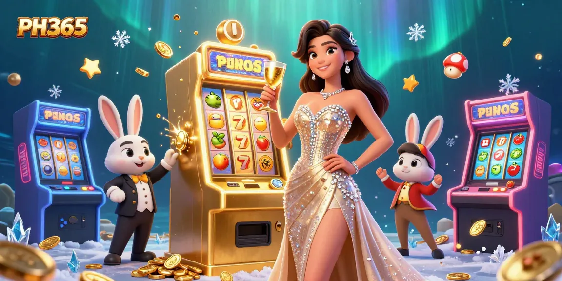 Experience the excitement at PH365 by winning jackpots with stunning visuals of a glamorous casino scene.