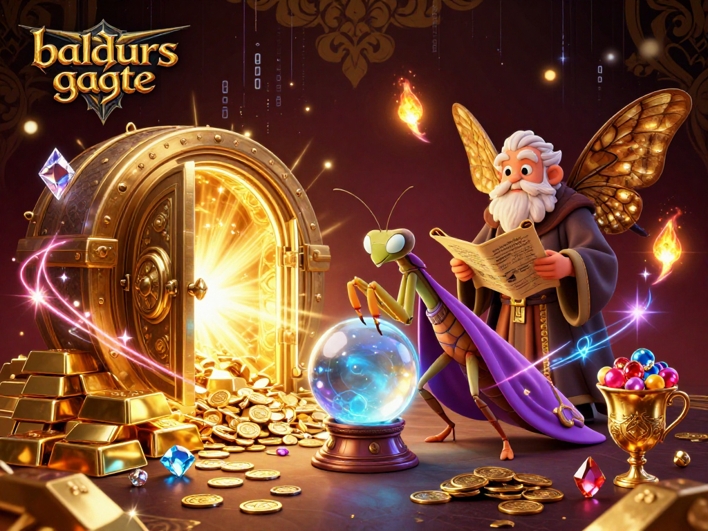 Giocando a Baldurs Gate 3 e vincendo premi con la fortuna di un mantide e tesori fantastici