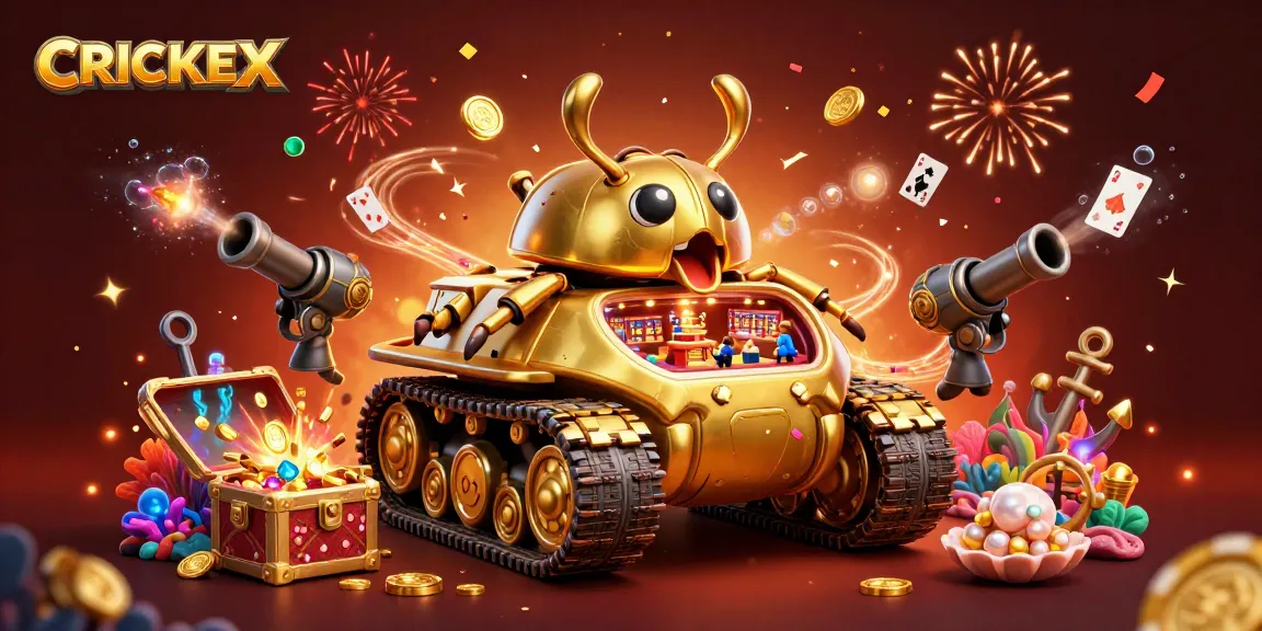 Experience mobile betting excitement with CRICKEX in this vibrant 3D casino illustration!