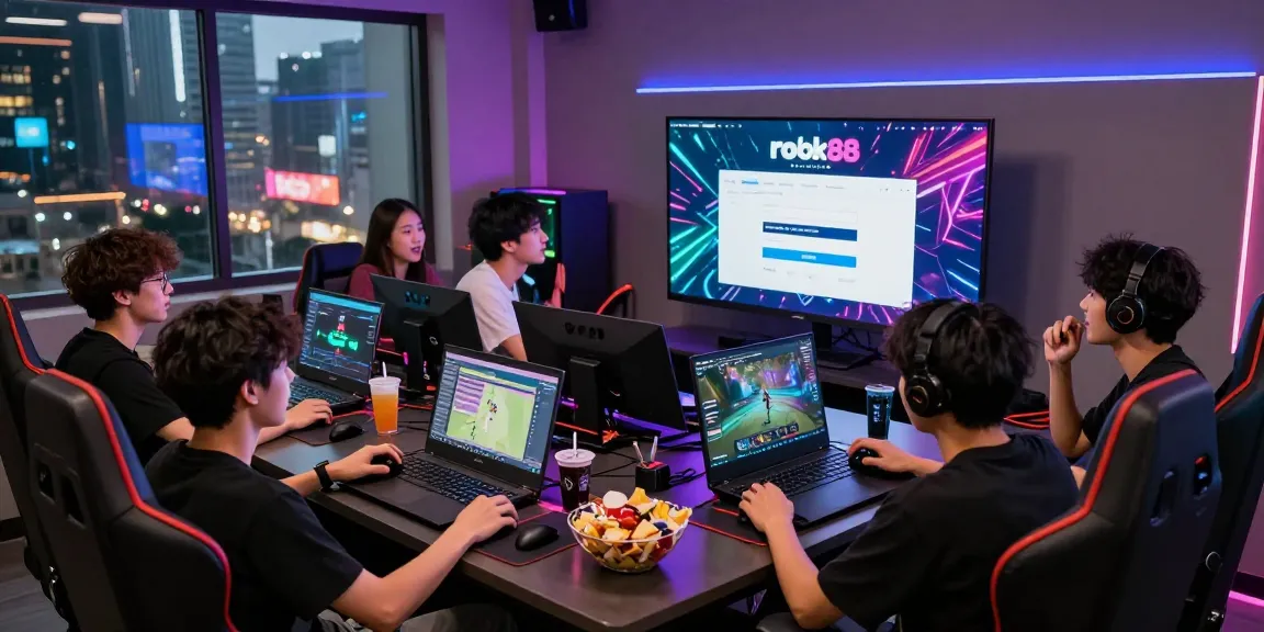 rokok88 login vibrant online gaming community with young gamers.