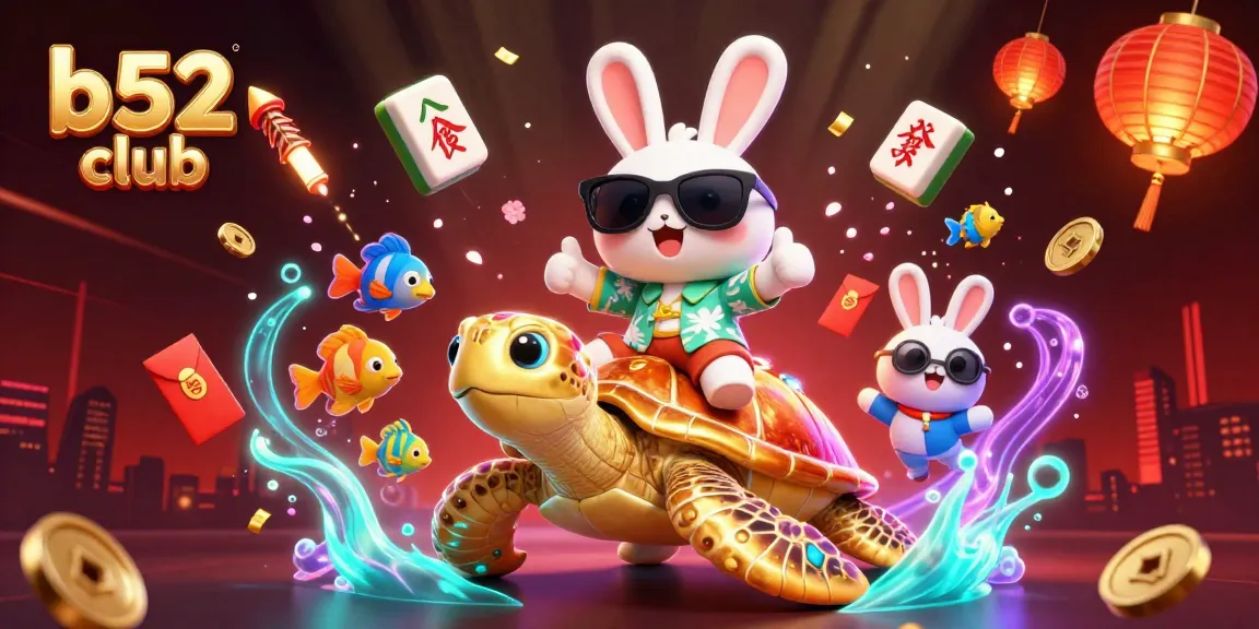 B52 club offers vibrant gaming experiences with a lucky rabbit and golden sea turtle enriching the adventure.