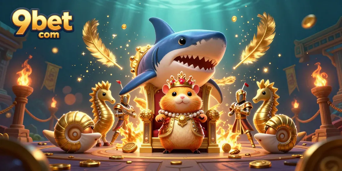 Experience thrilling gaming action at 9bet com, where a golden hamster king rules in an epic underwater casino.