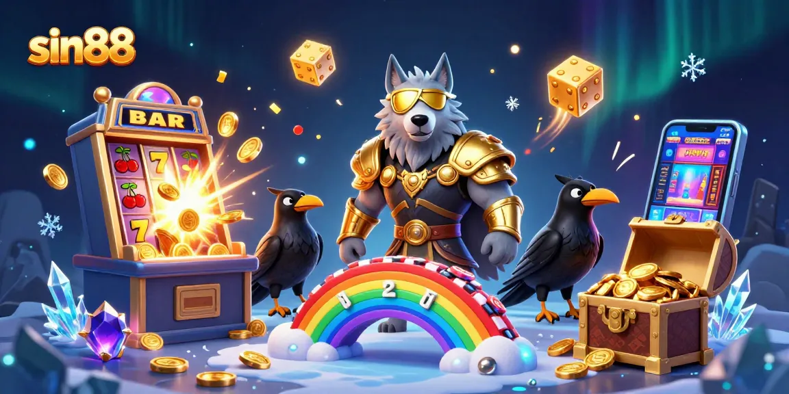 Experience jaw-dropping wins at sin88 with a thrilling gambling illustration showcasing casino excitement and adventure.