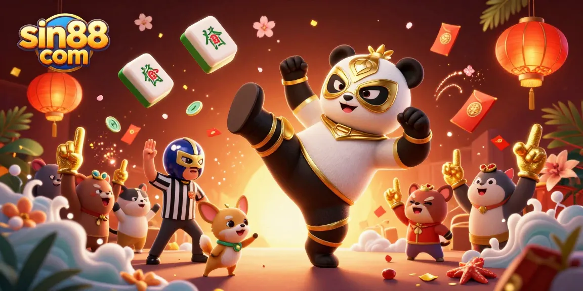 Experience thrilling wins at sin88 com with a lively 3D scene showcasing vibrant casino excitement.