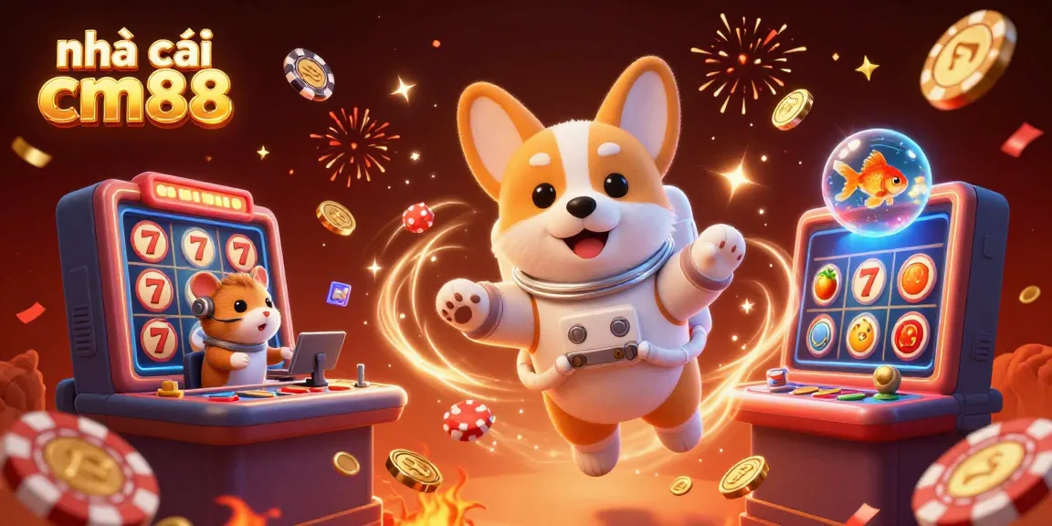 Engage in exciting gameplay with nhà cái cm88 in a vibrant cosmic casino setting featuring dynamic slots.