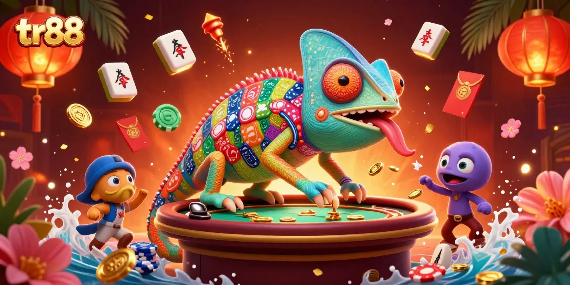 Experience the thrill of tr88 at the vibrant casino with colorful gaming elements.